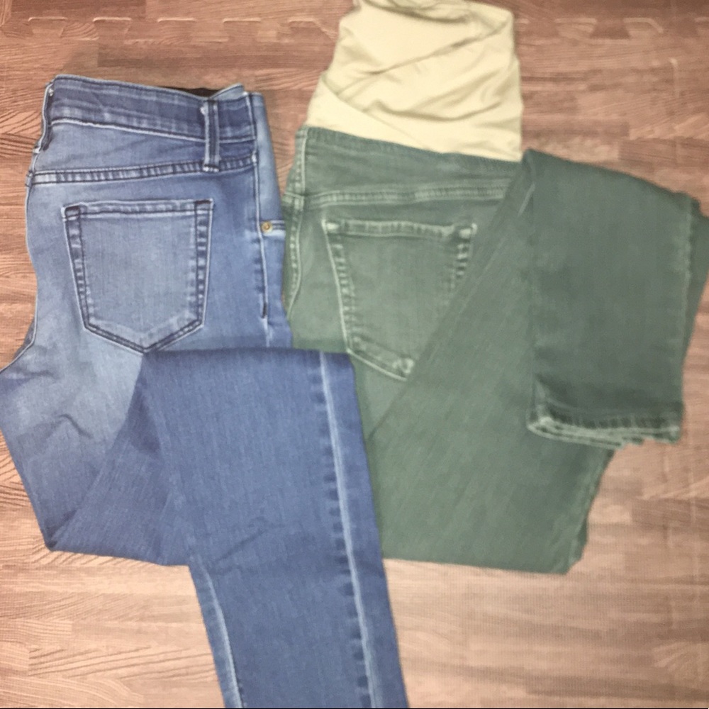 2 Pairs of Maternity Jeggings! Size 2
